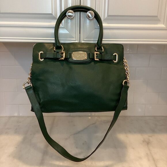 Michael Kors Large Pebbled Leather EW Hamilton Tote HTF - Picture 1 of 16